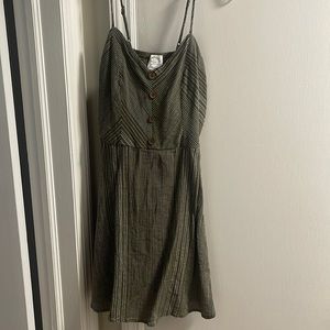 Francesca’s Olive Green Cotton Dress